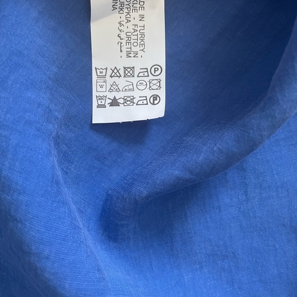 ZARA WRAP DRESS WITH POCKET FADED BLUE Size SMALL NWT - Picture 10 of 12